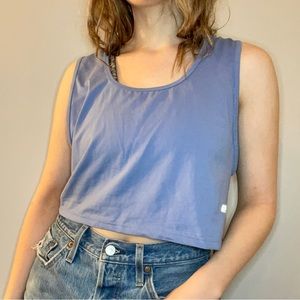 Lavender Crop Workout Top